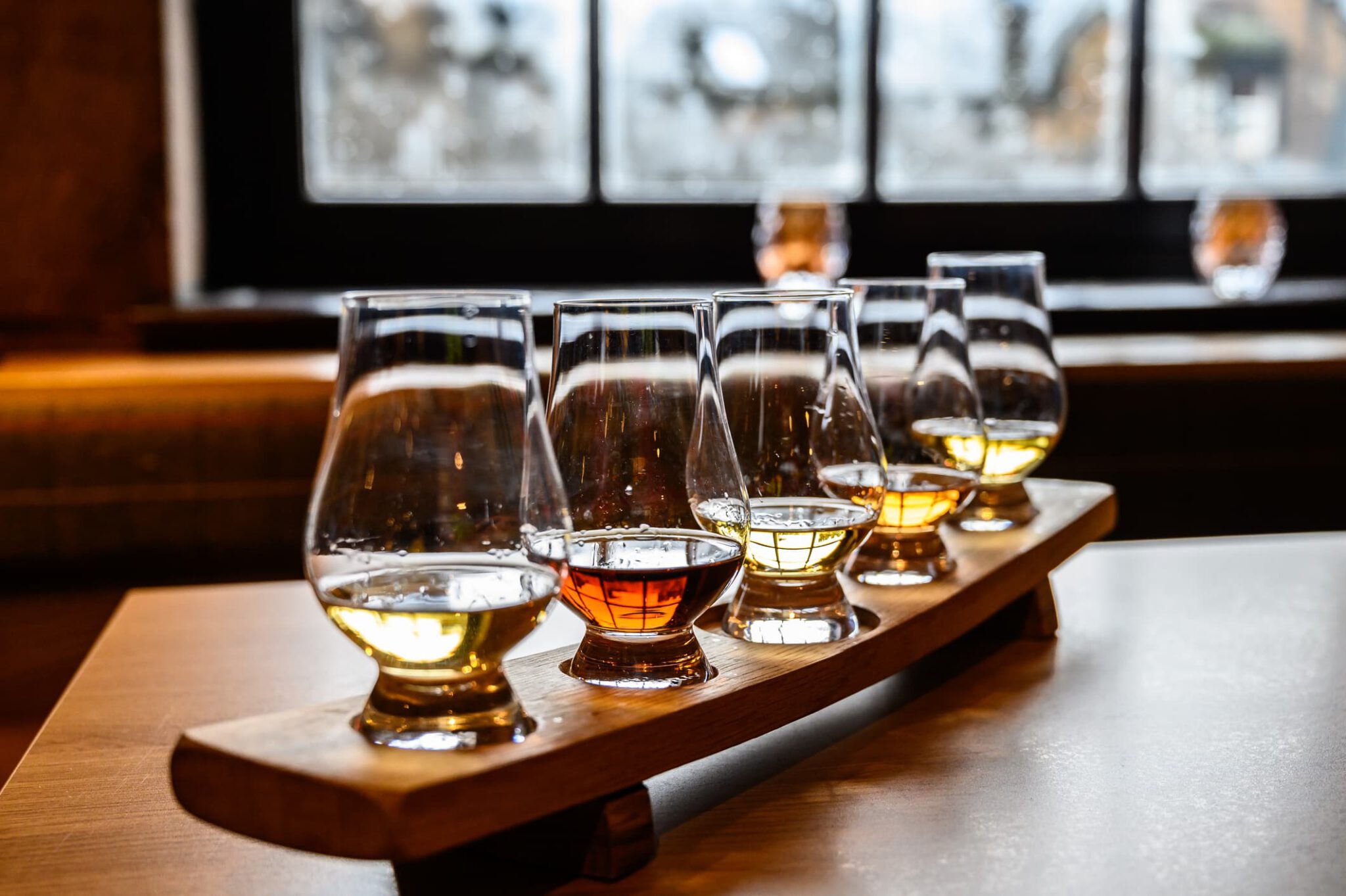 flight of whiskey